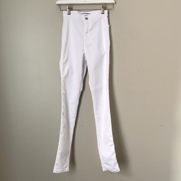 American Apparel size XS white Easy Jean - Picture 3 of 10